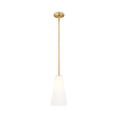 Farrell Pendant Light in Modern Gold (Rod Included/13.63-Inch).