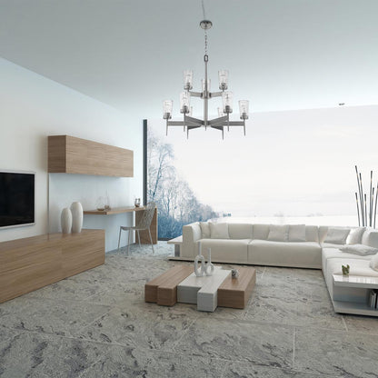 Flair Chandelier in living room.