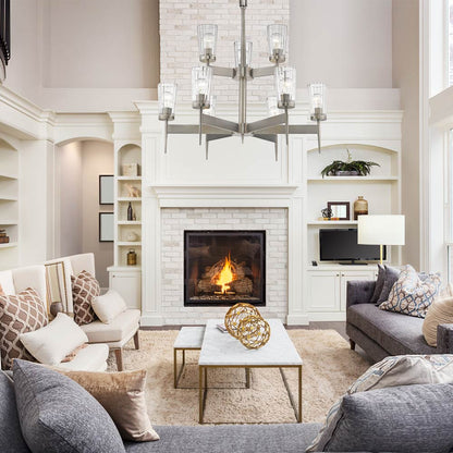 Flair Chandelier in living room.