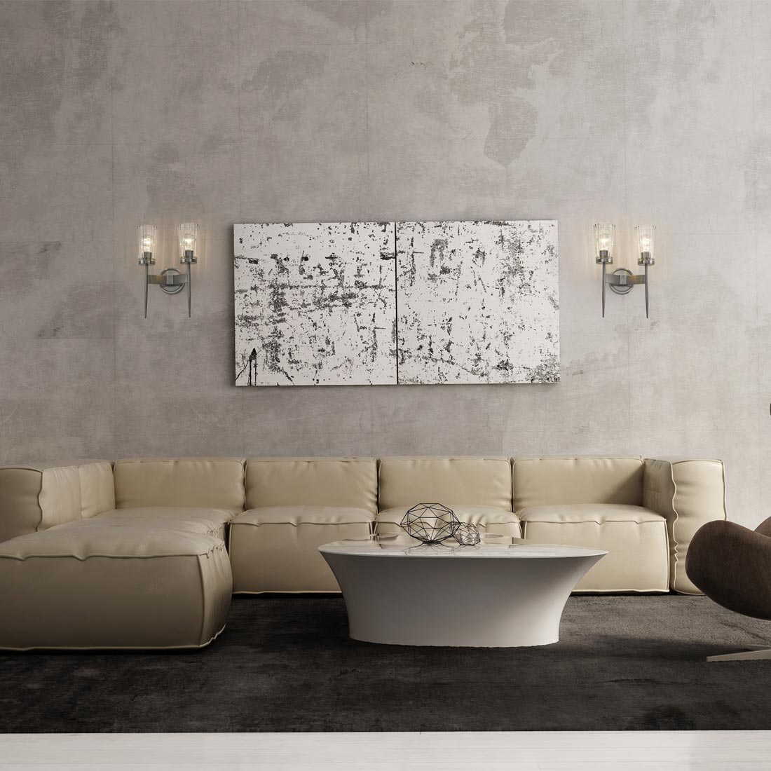 Flair Wall Light in living room.