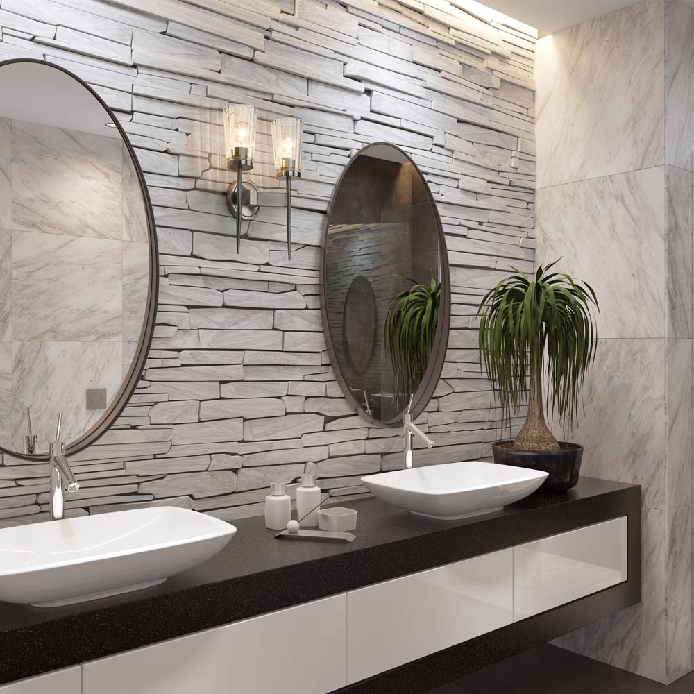 Flair Wall Light in bath room.