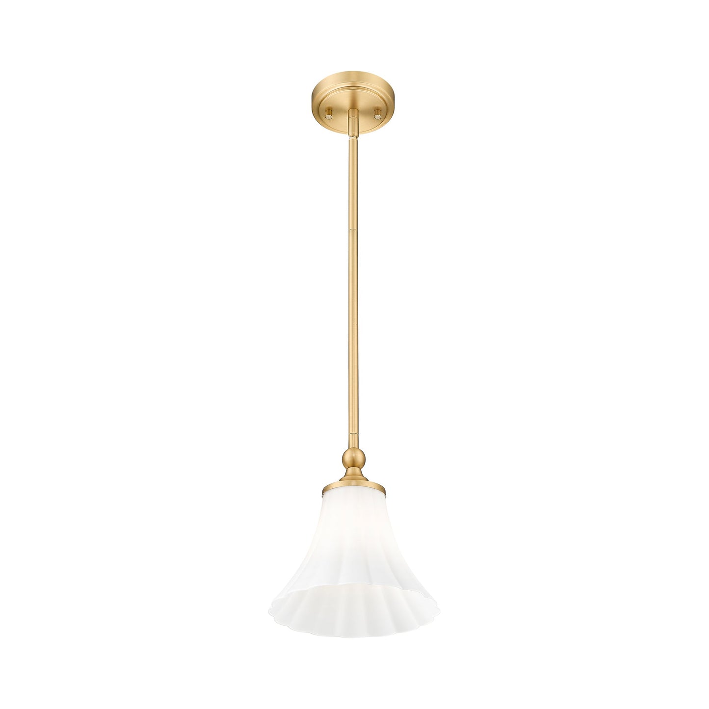 Fleur Pendant Light in Modern Gold (8-Inch).