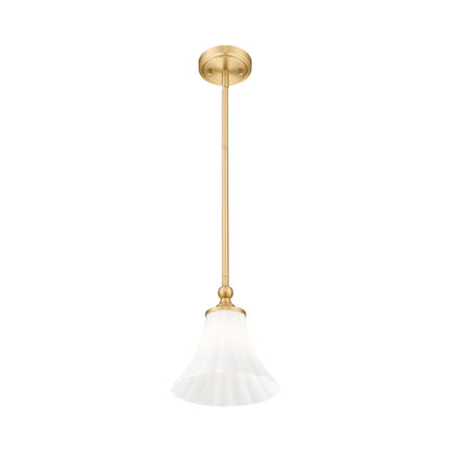 Fleur Pendant Light in Modern Gold (8-Inch).
