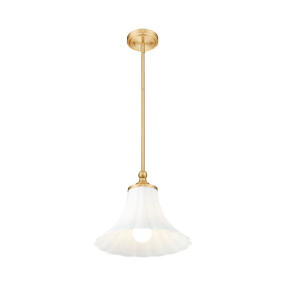 Fleur Pendant Light in Modern Gold (12-Inch).