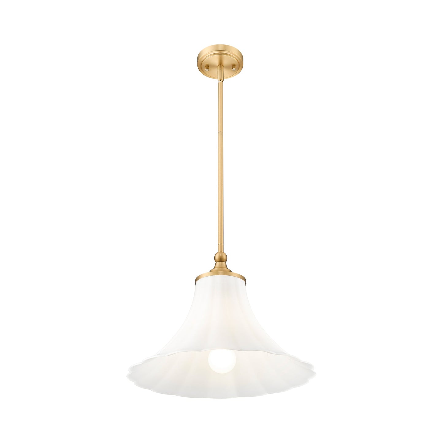 Fleur Pendant Light in Modern Gold (16-Inch).