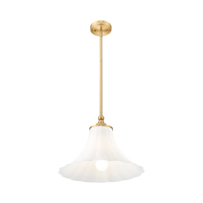 Fleur Pendant Light in Modern Gold (16-Inch).