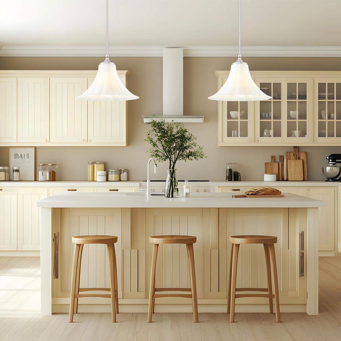 Fleur Pendant Light in kitchen.