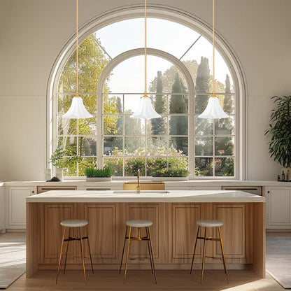 Fleur Pendant Light in kitchen.