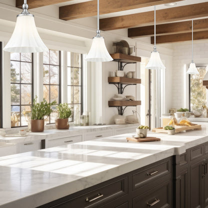 Fleur Pendant Light in kitchen.