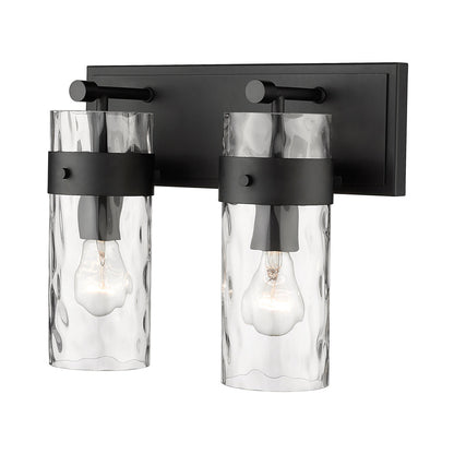 Fontaine Bath Vanity Light in Matte Black (2-Light).