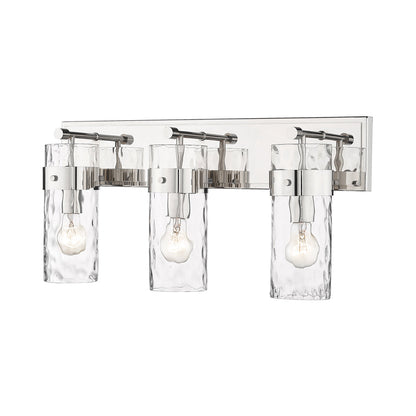 Fontaine Bath Vanity Light in Polished Nickel (3-Light).