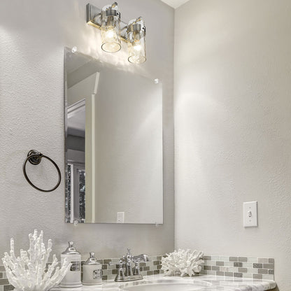 Fontaine Bath Vanity Light in bathroom.