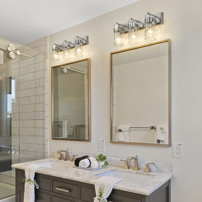 Fontaine Bath Vanity Light in bathroom.