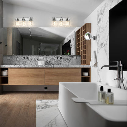 Fontaine Bath Vanity Light in bathroom.