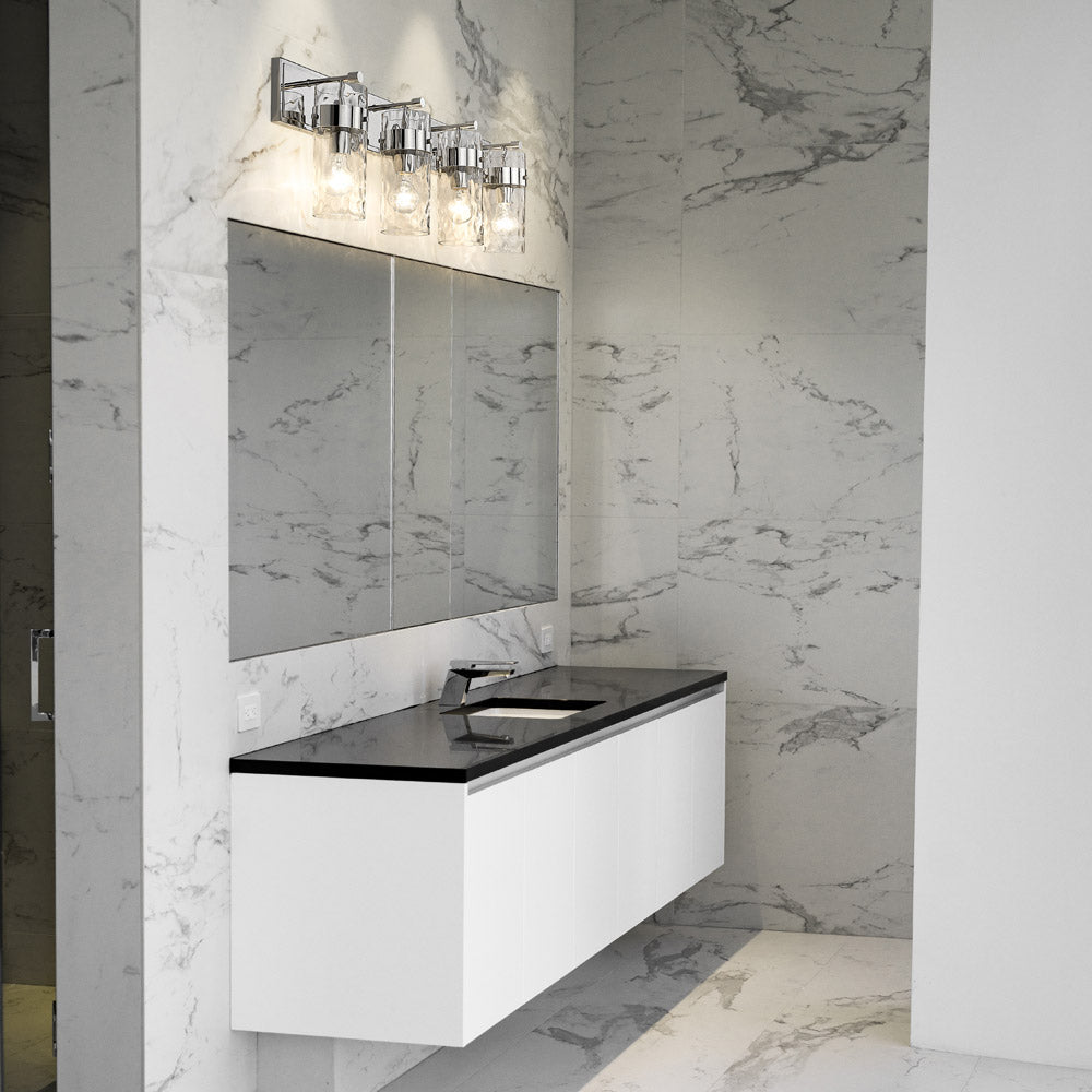 Fontaine Bath Vanity Light in bathroom.