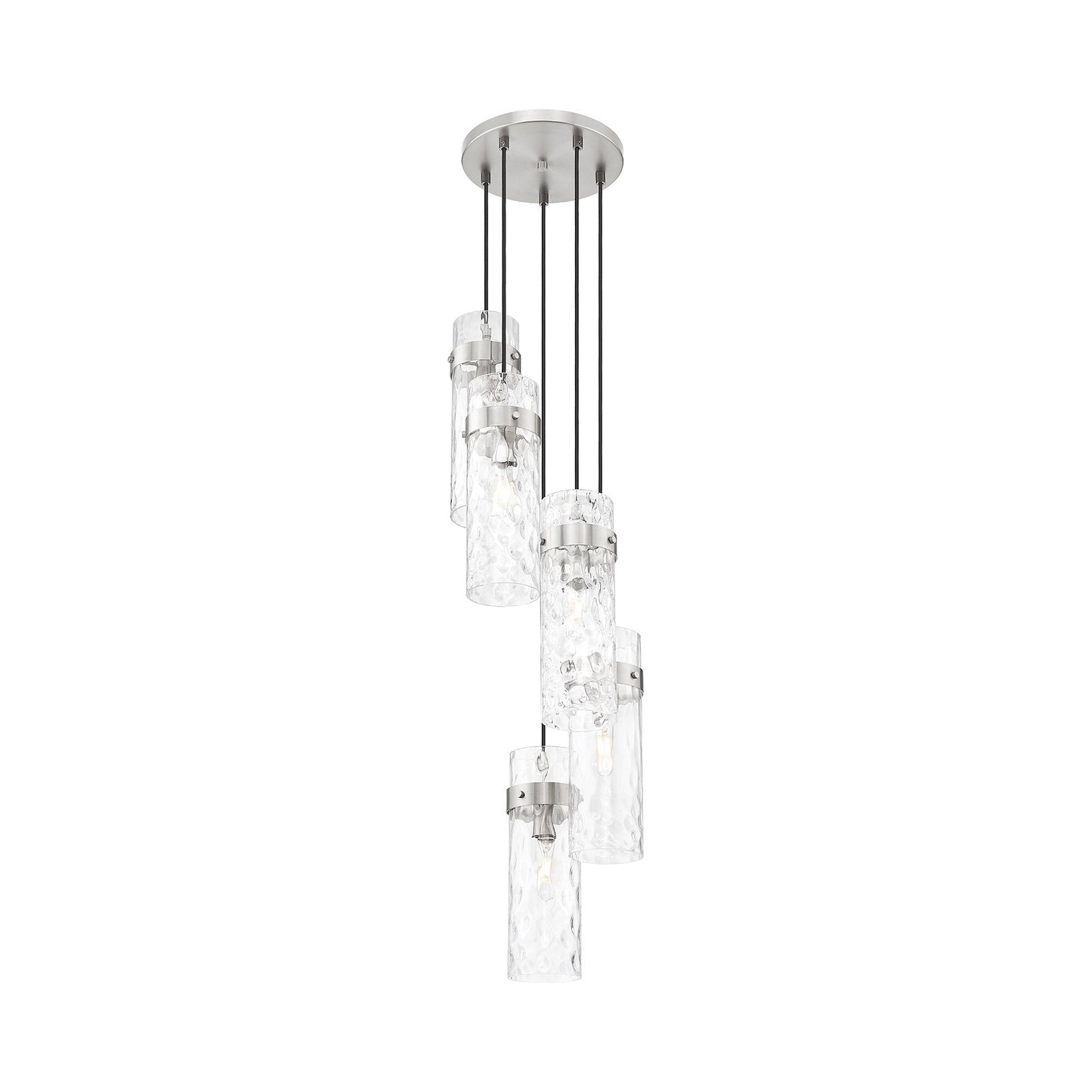 Fontaine Chandelier in Brushed Nickel (5-Light).