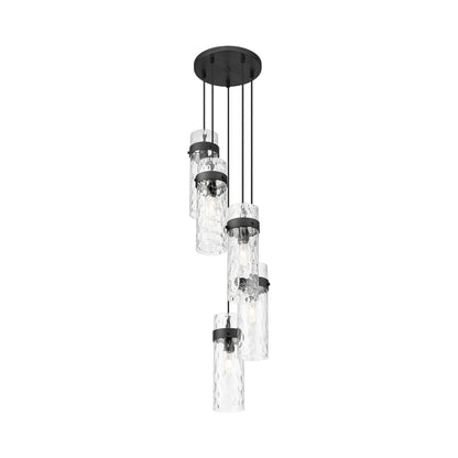 Fontaine Chandelier in Matte Black (5-Light).
