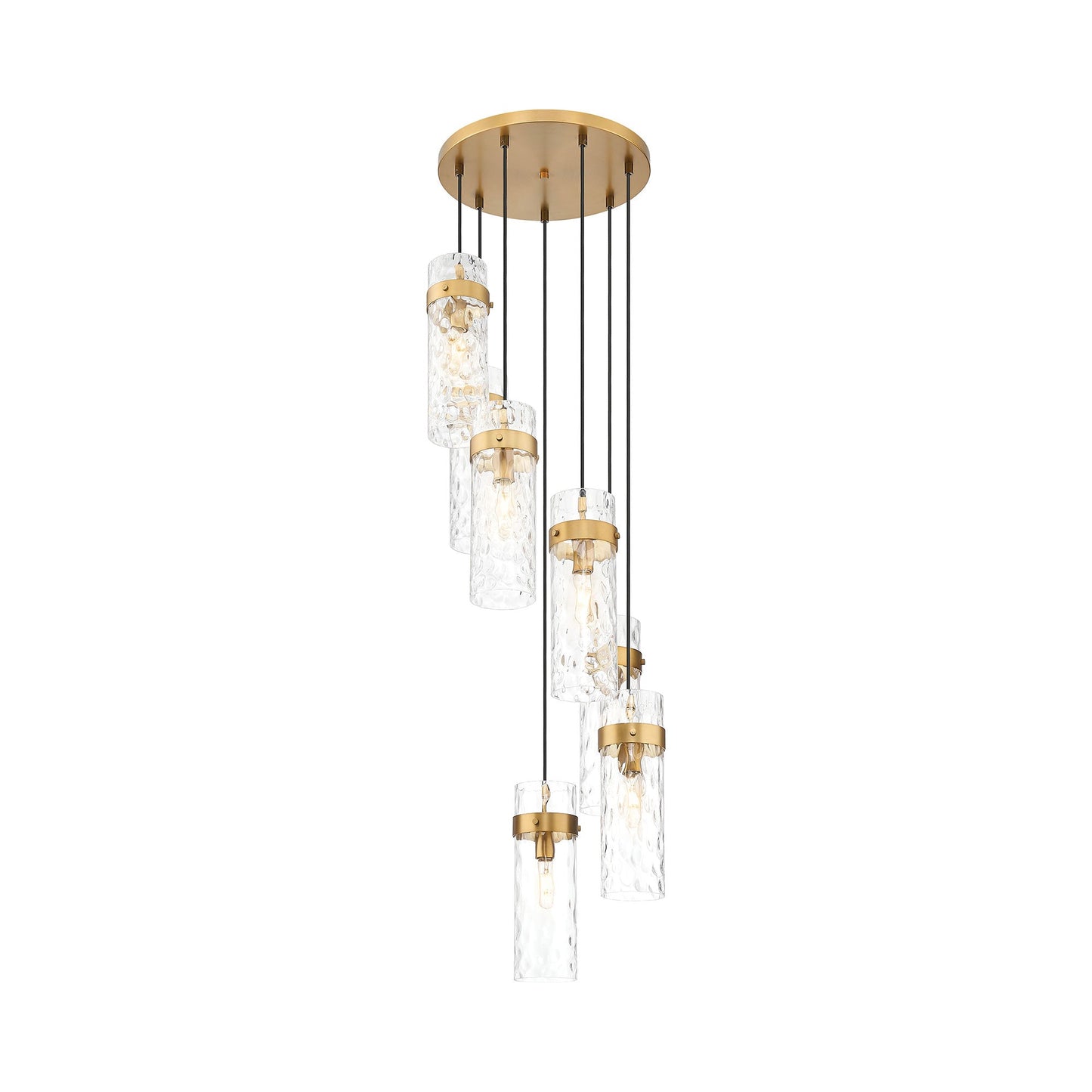 Fontaine Chandelier in Rubbed Brass (7-Light).
