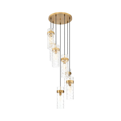 Fontaine Chandelier in Rubbed Brass (7-Light).
