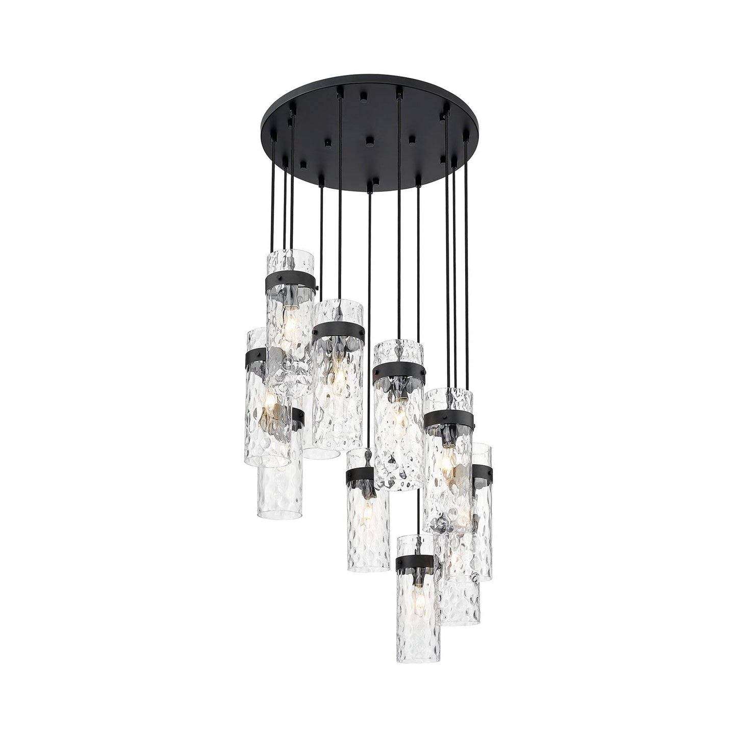 Fontaine Chandelier in Matte Black (11-Light).