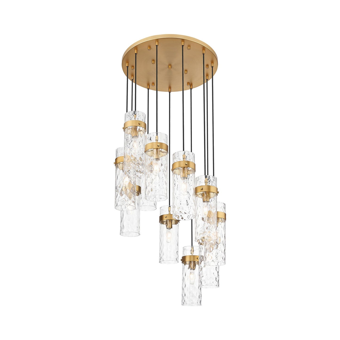 Fontaine Chandelier in Rubbed Brass (11-Light).