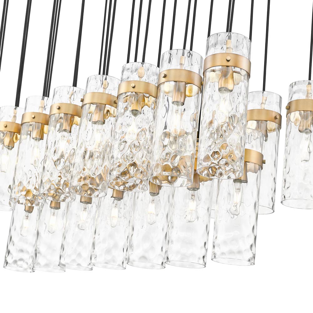 Fontaine Linear Chandelier in Detail.