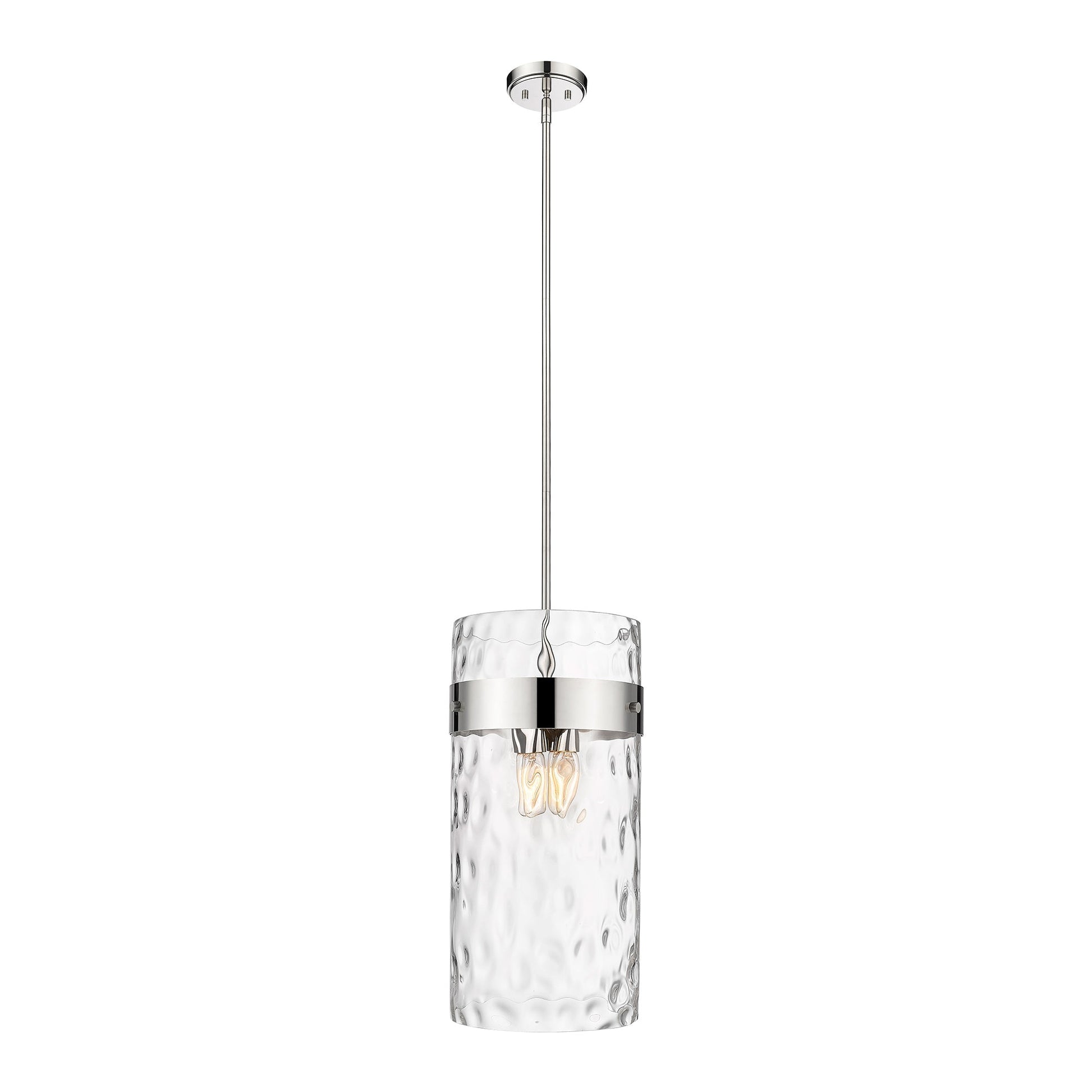 Fontaine Pendant Light in Polished Nickel (12.75-Inch).