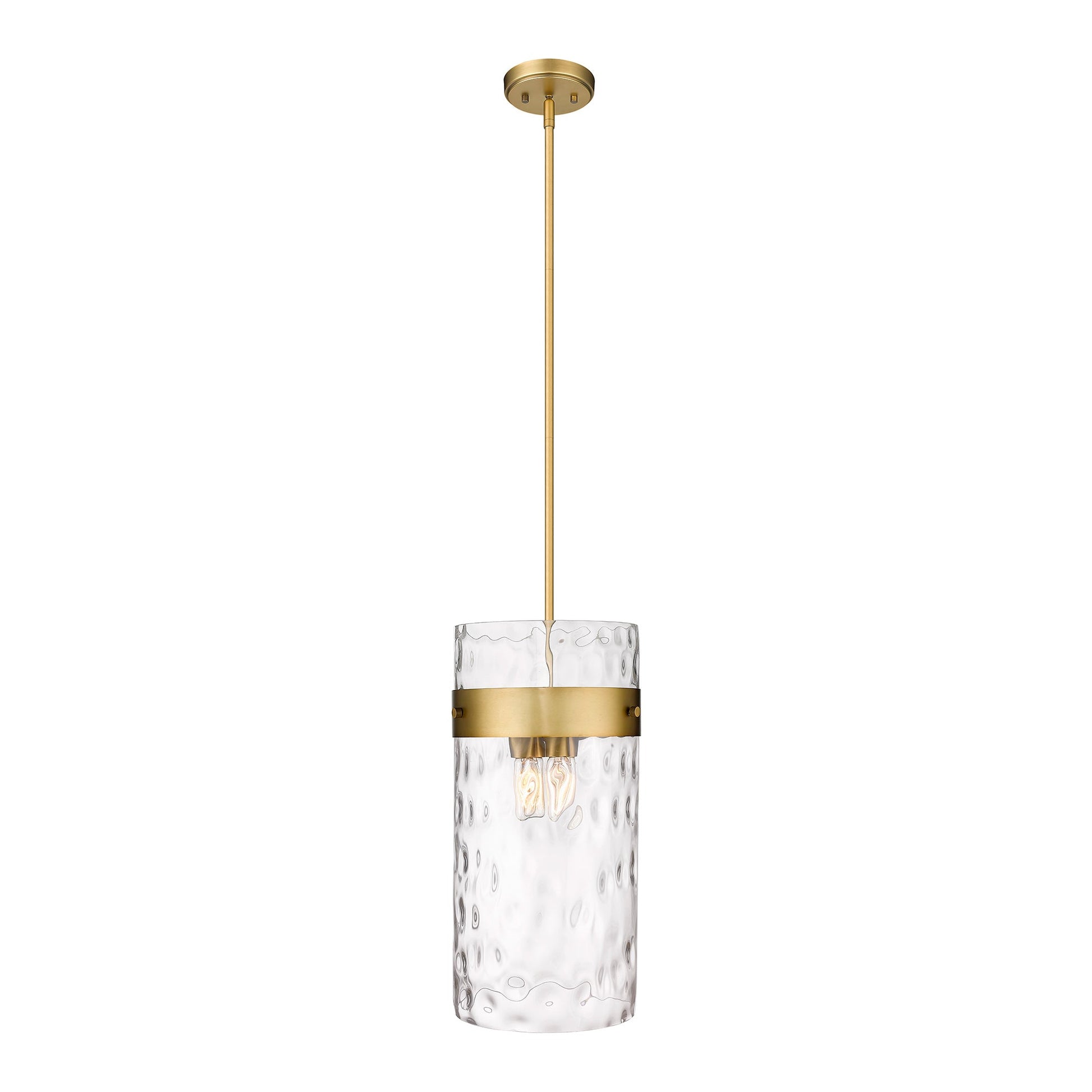 Fontaine Pendant Light in Rubbed Brass (12.75-Inch).