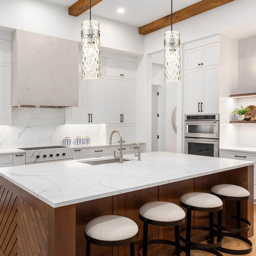 Fontaine Single Pendant Light in kitchen.