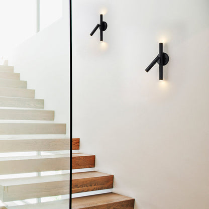 Forest LED Branch Wall Light in stairway.