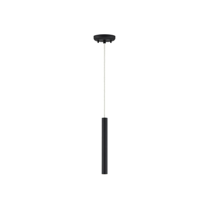 Forest LED Pendant Light in Matte Black (12-Inch/118-Inch Cord Length).