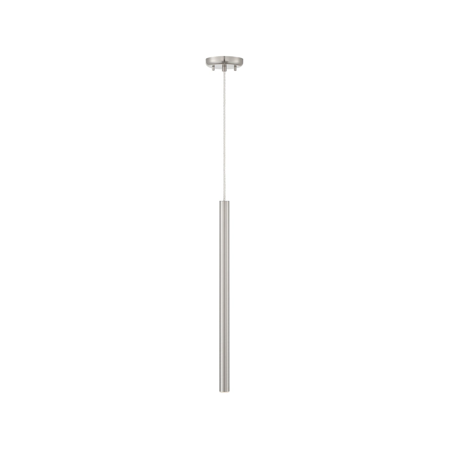 Forest LED Pendant Light in Brushed Nickel (24-Inch/118-Inch Cord Length).