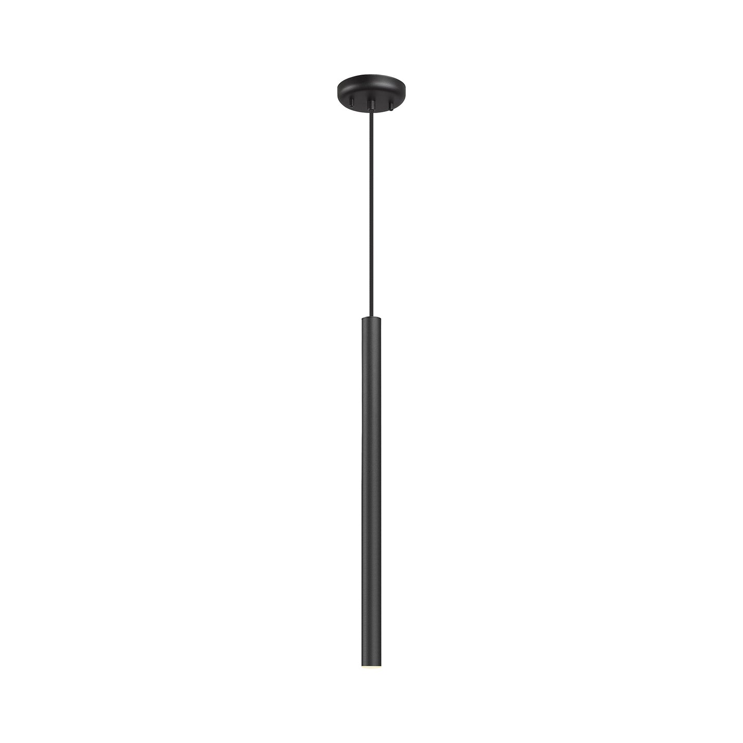 Forest LED Pendant Light in Matte Black (23.75-Inch/180-Inch Cord Length).