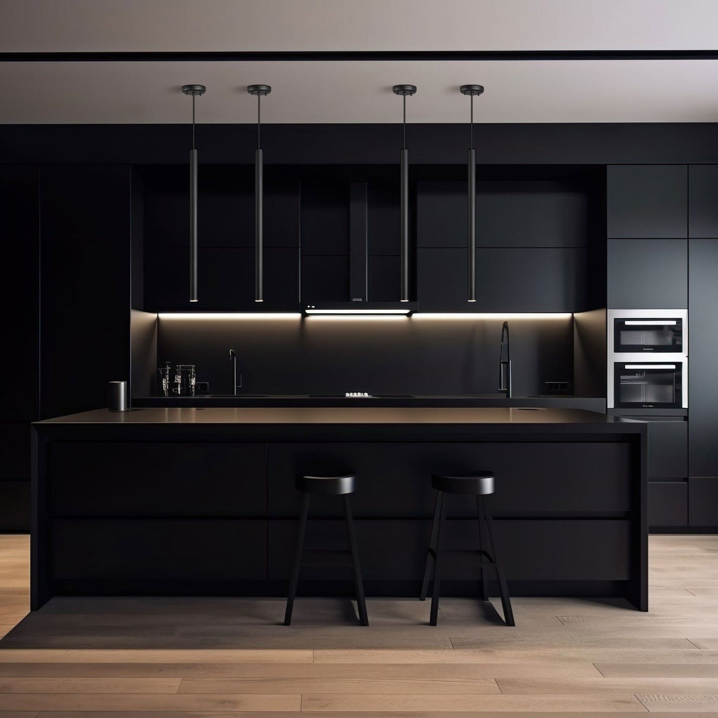 Forest LED Pendant Light in kitchen.