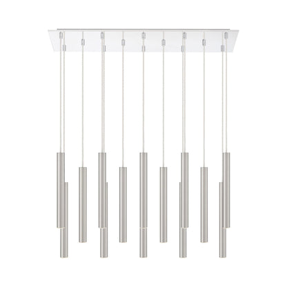 Forest LED Rectangle Chandelier in Detail.