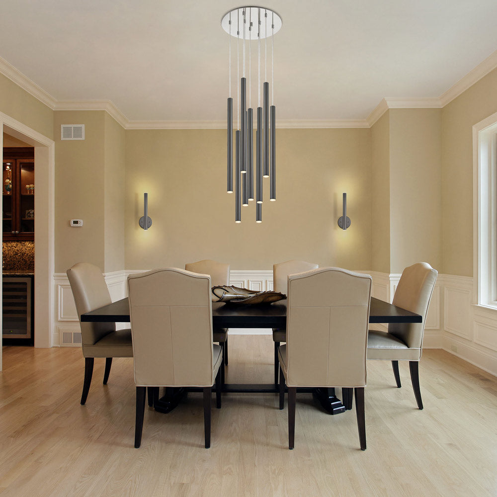 Forest LED Wall Light in dining room.