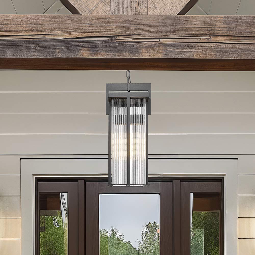 Fortis Outdoor Pendant Light in Detail.