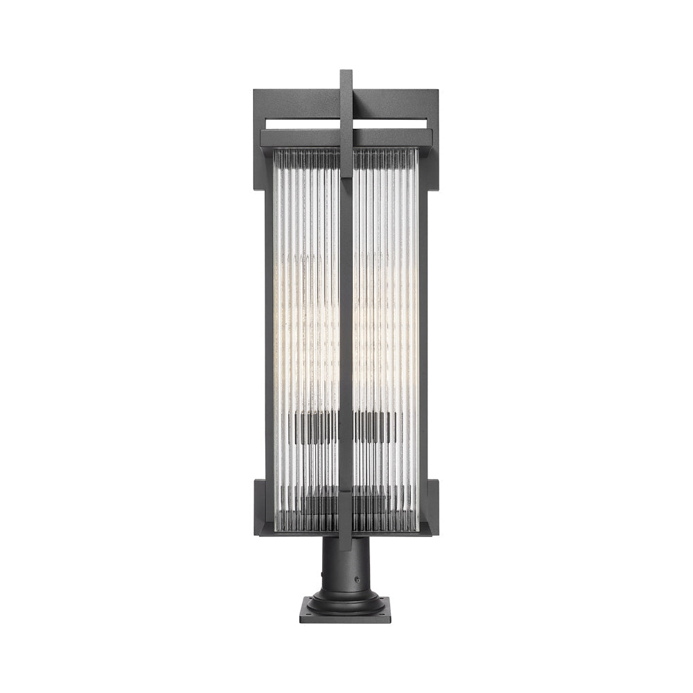 Fortis Round Outdoor Pier Mount Light in Detail.