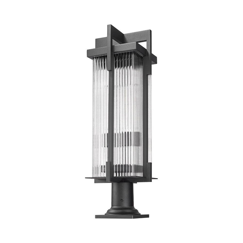 Fortis Round Outdoor Pier Mount Light in Detail.