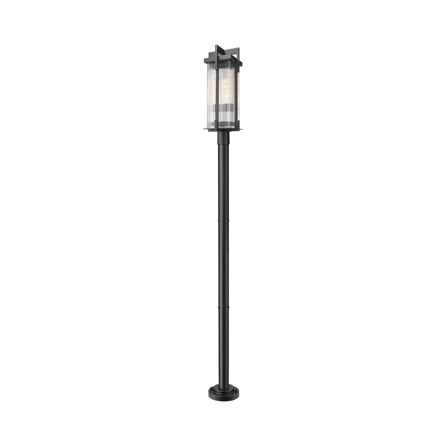 Fortis Round Outdoor Post Light (98.75-Inch/Coastal Grade Fixture).