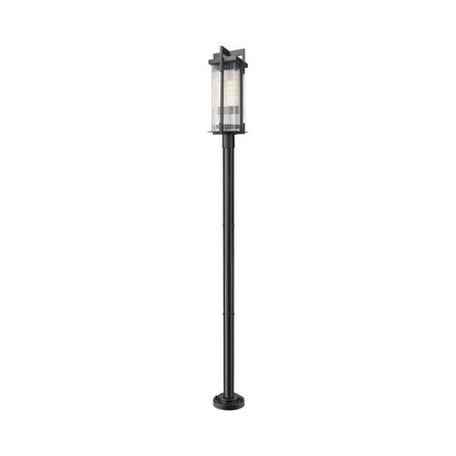Fortis Round Outdoor Post Light (98.75-Inch/Coastal Grade Fixture).