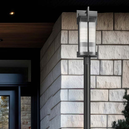 Fortis Round Outdoor Post Light in Detail.