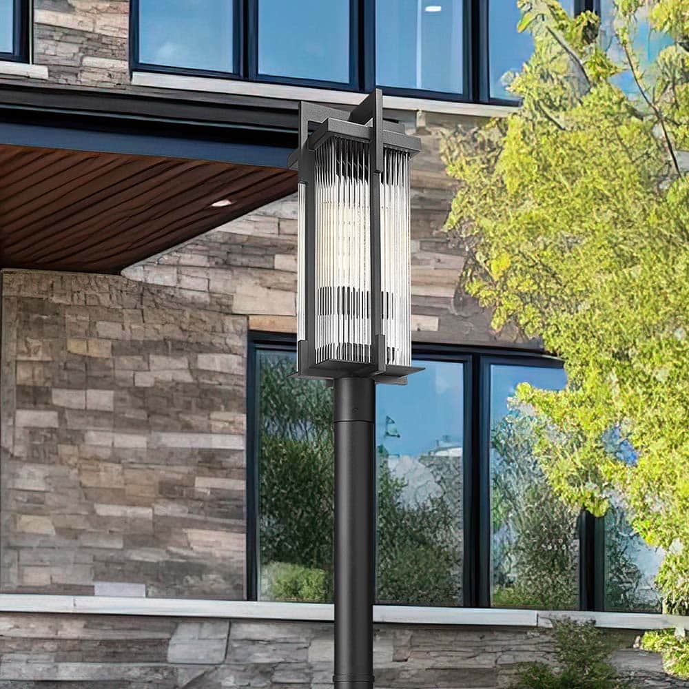 Fortis Round Outdoor Post Light in Detail.