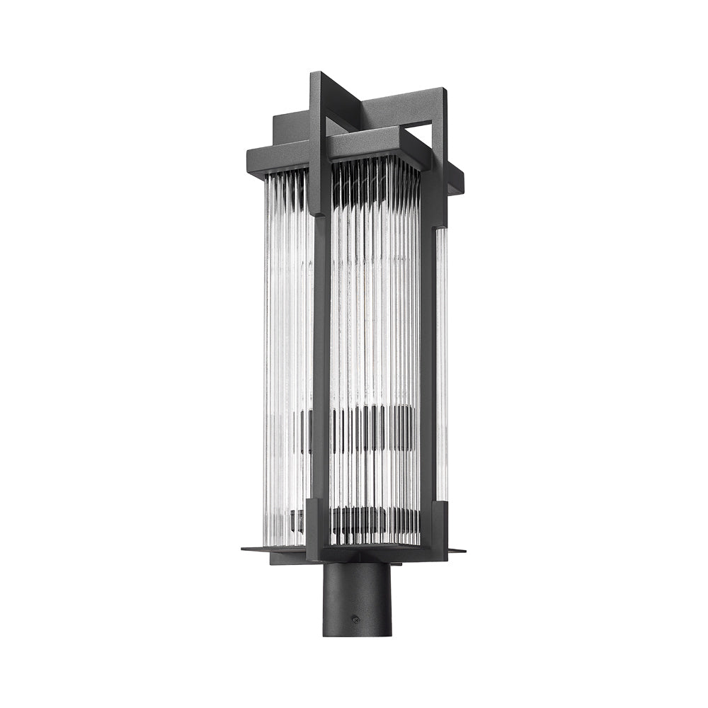 Fortis Round Outdoor Post Mount Light in Detail.