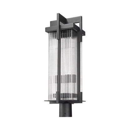 Fortis Round Outdoor Post Mount Light in Detail.