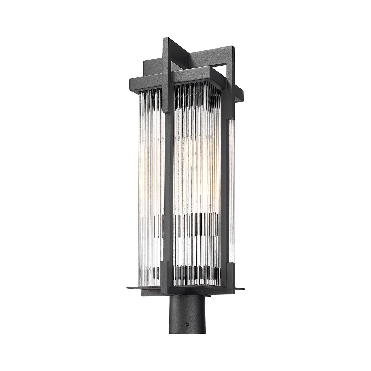 Fortis Round Outdoor Post Mount Light in Detail.