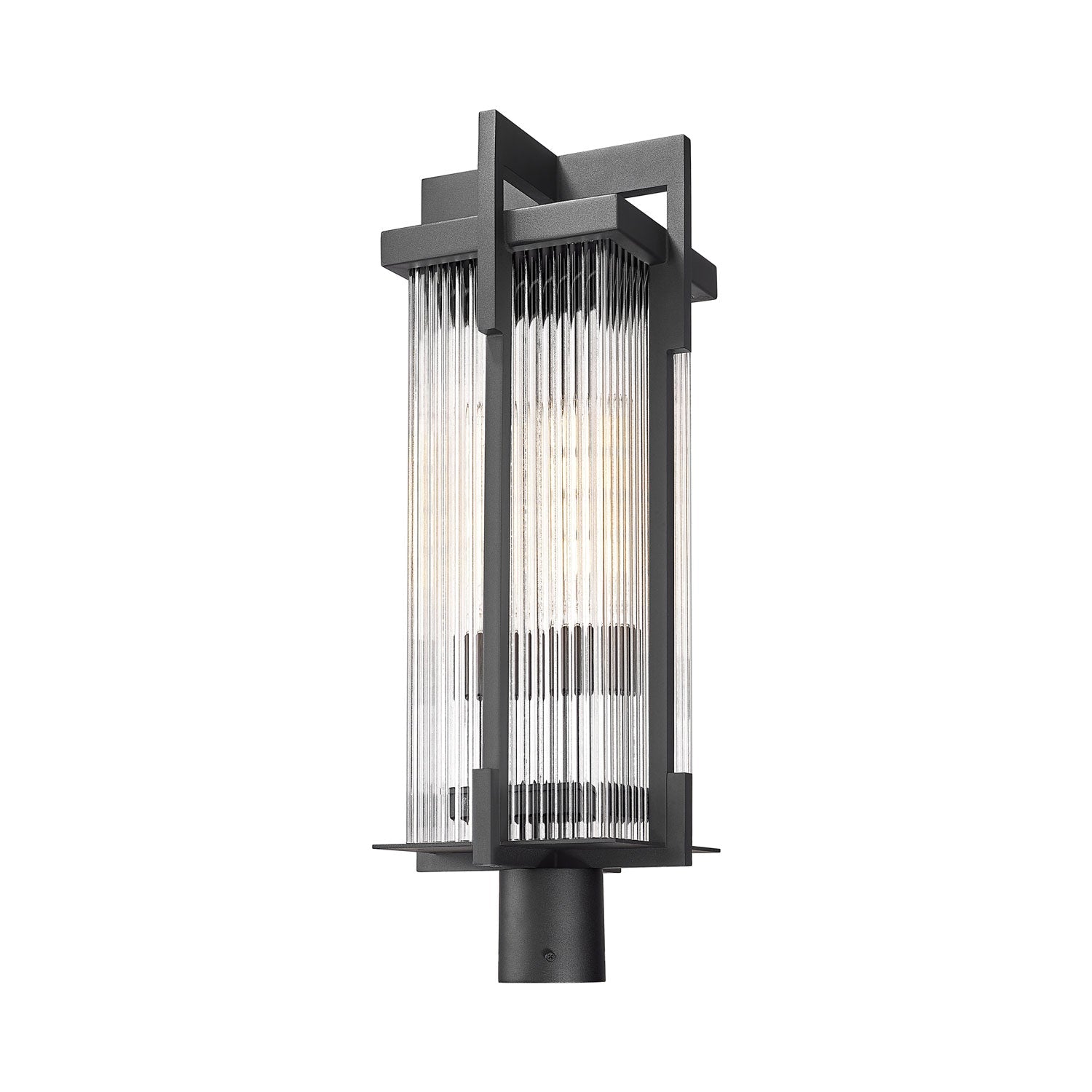 Fortis Round Outdoor Post Mount Light in Detail.