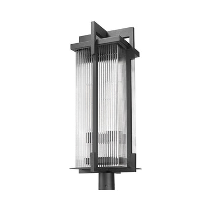 Fortis Round Outdoor Post Mount Light in Detail.