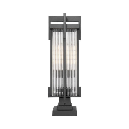 Fortis Square Outdoor Pier Mount Light.