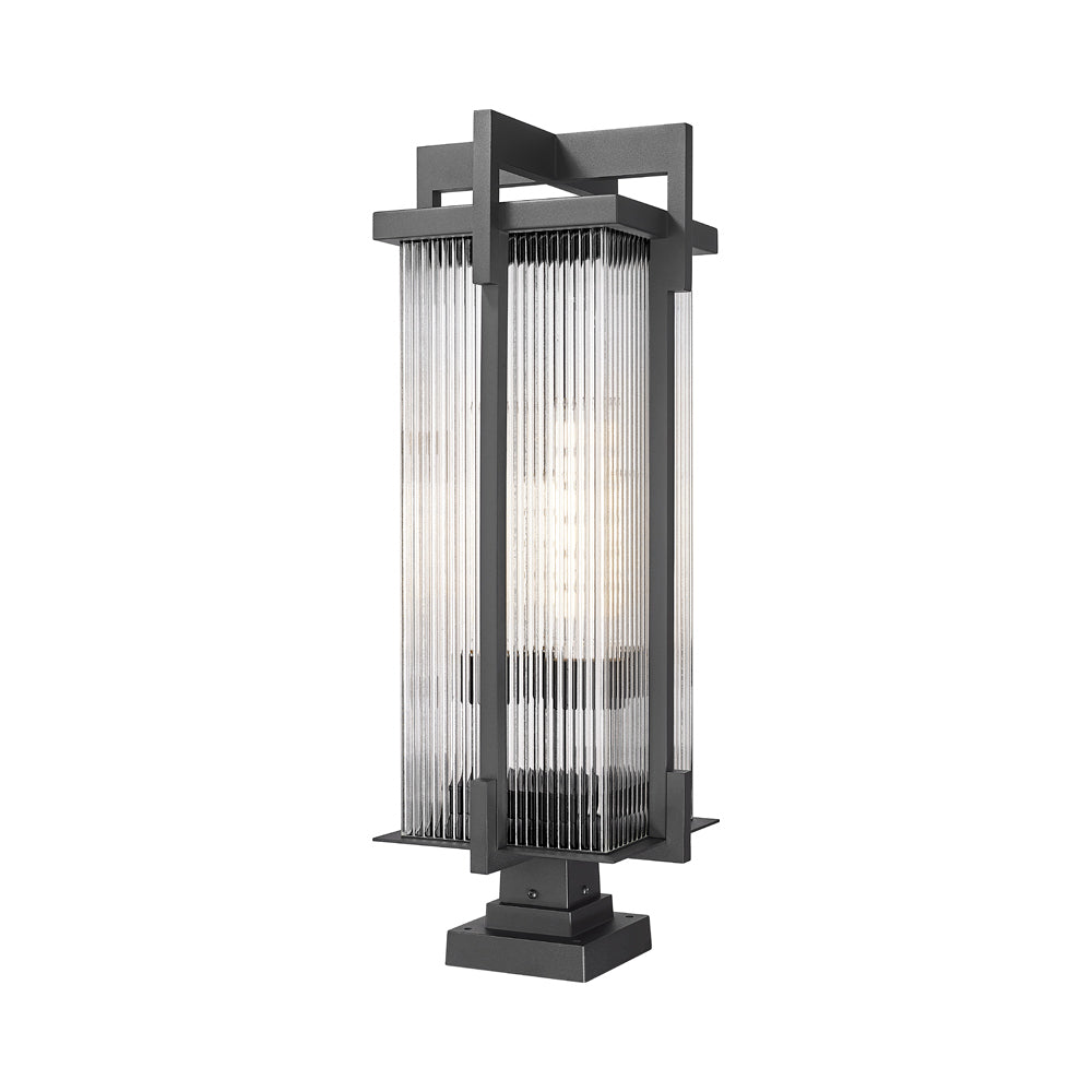 Fortis Square Outdoor Pier Mount Light (3-Light).